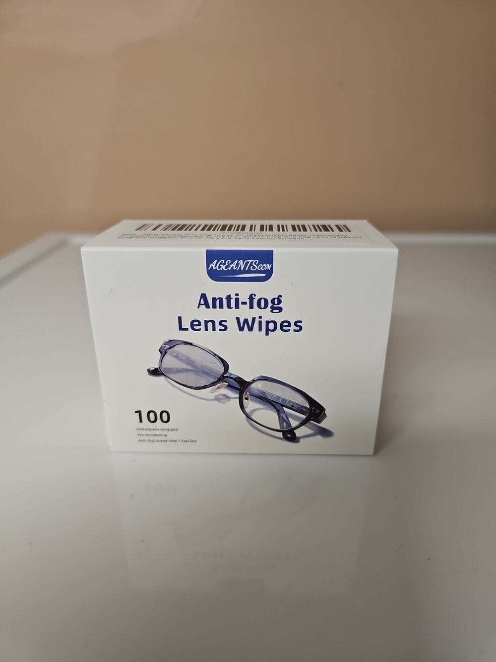 Anti Fog Wipes for Glasses (100-pack) | Pre-Moistened, Quick Dry & Scratch Fr...